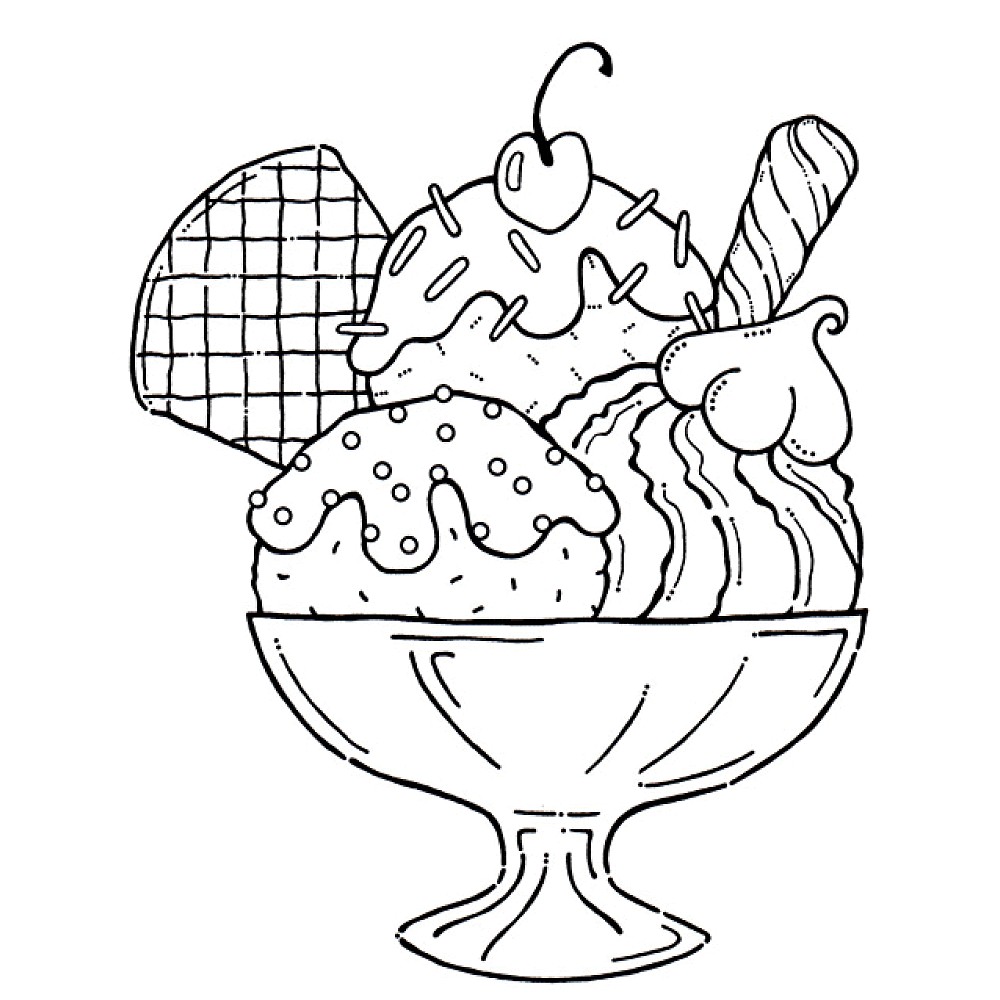Ice cream – Coloring 2